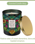 Sunflower Swan Clementine & Clove Scented Candle