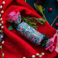 Peacock & Bird Use & Reuse Fabric Cracker with Gift