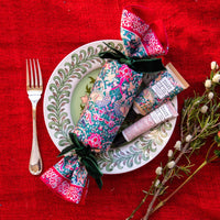 Peacock & Bird Use & Reuse Fabric Cracker with Gift