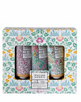 William Morris At Home Golden Lily Hand Cream Trio in packaging