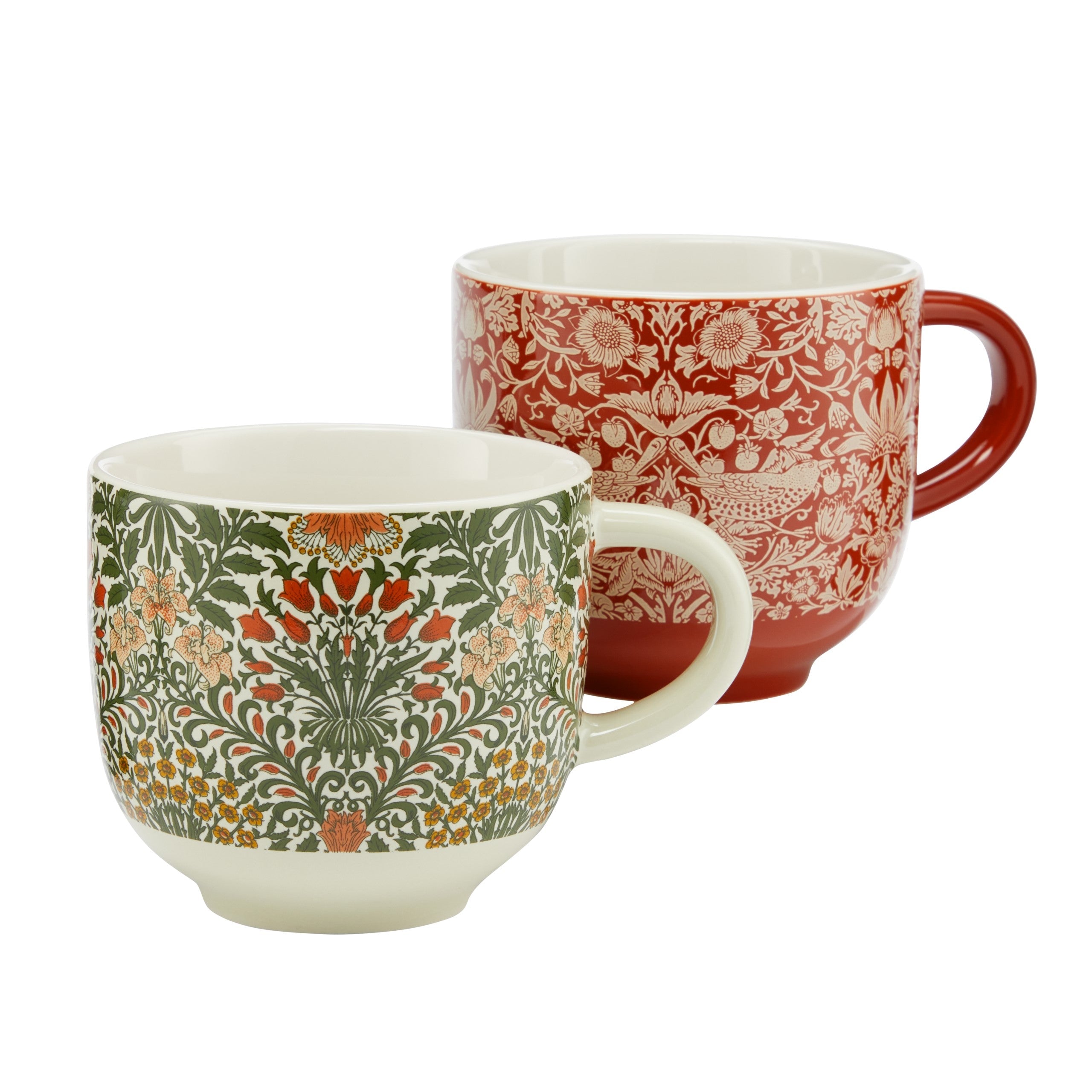 William Morris At Home Two Assorted Fine China Mugs