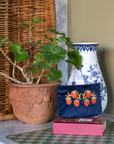 Strawberry Thief Embroided Velvet Pouch, Small
