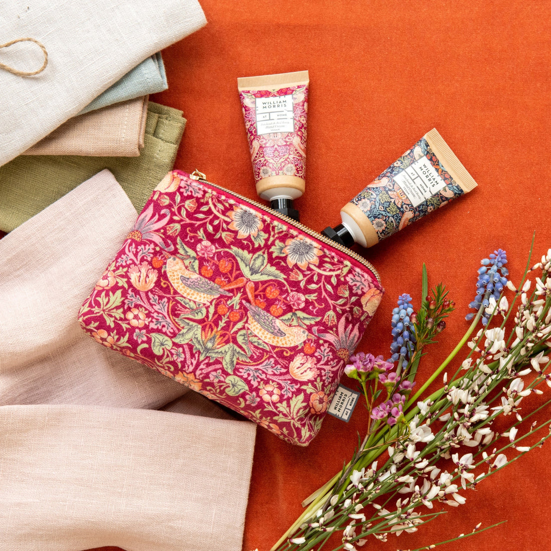 Strawberry Thief Patchouli & Red Berry Hand Care Bag Set Lifestyle Shot