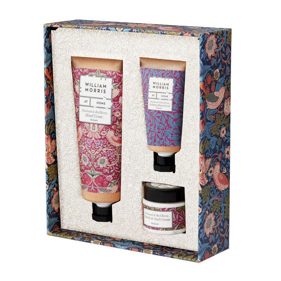 Strawberry Thief Patchouli & Red Berry Hand Care Treats Set Opened