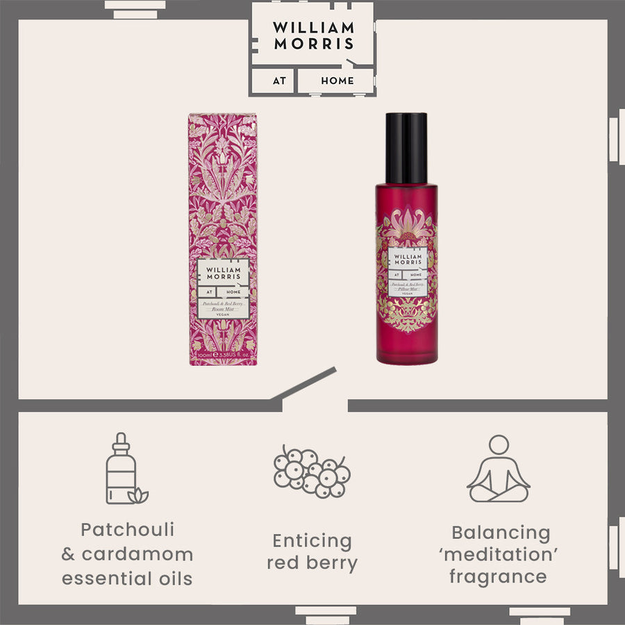 Friendly Welcome Patchouli & Red Berry Room Mist Infographics