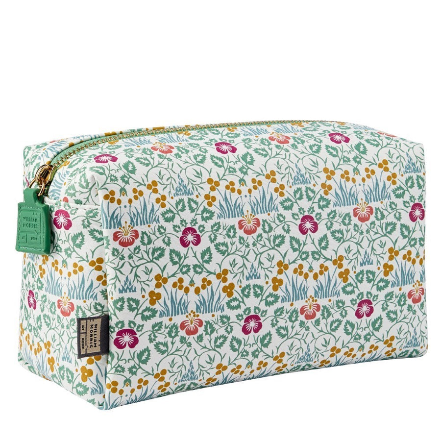 William Morris At Home Golden Lily Medium Wash Bag side view 