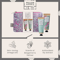 William Morris At Home Golden Lily Cosmetic Pouch infographic