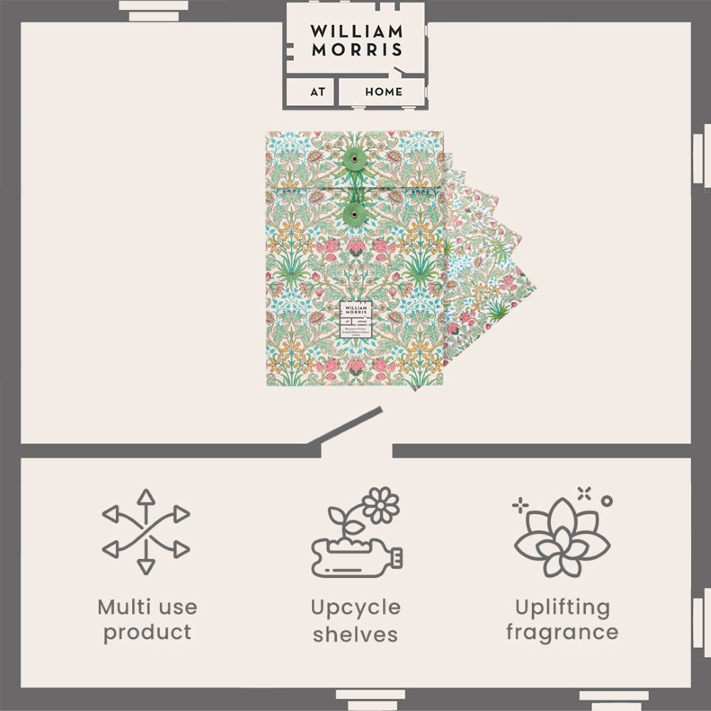 William Morris At Home Golden Lily Drawer Liners infographic 