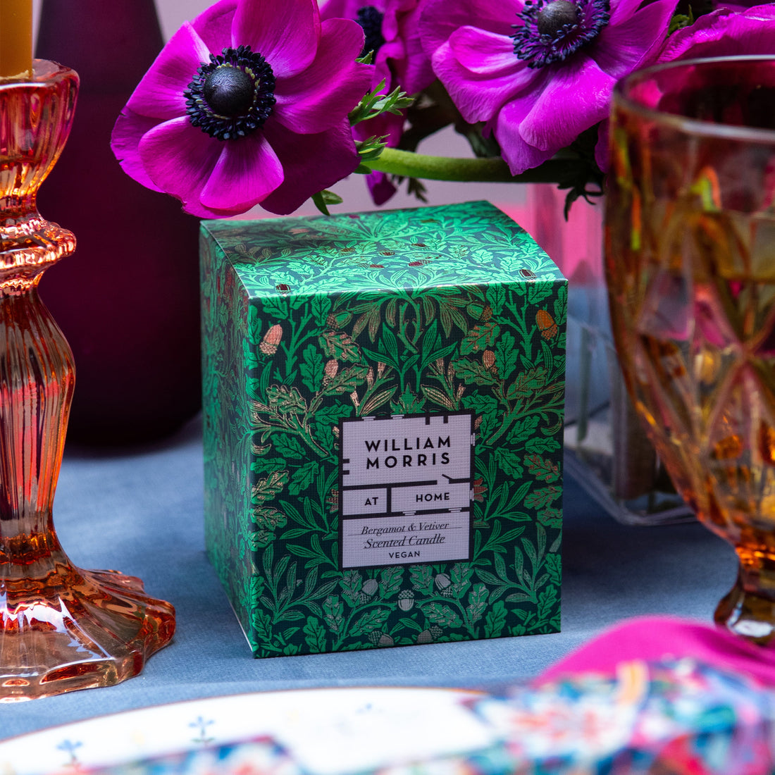 Friendly Welcome Bergamot & Vetiver Scented Candle Lifestyle Shot