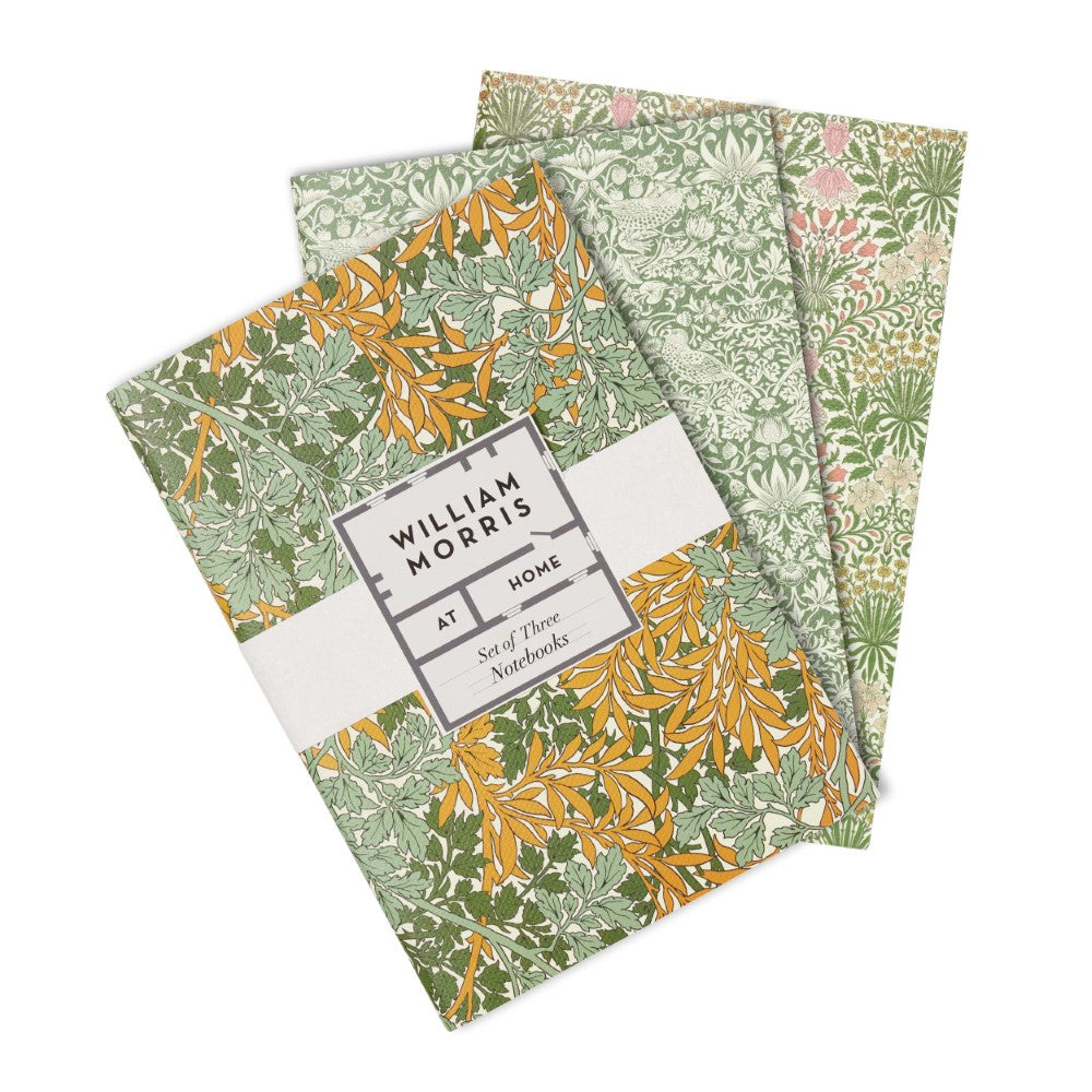 William Morris Useful & Beautiful 3 notebooks with sleeve