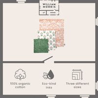 William Morris At Home Useful & Beautiful 3 Grocery Bags infographics 