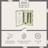 William Morris At Home Useful & Beautiful Eco Desk Set infographic 