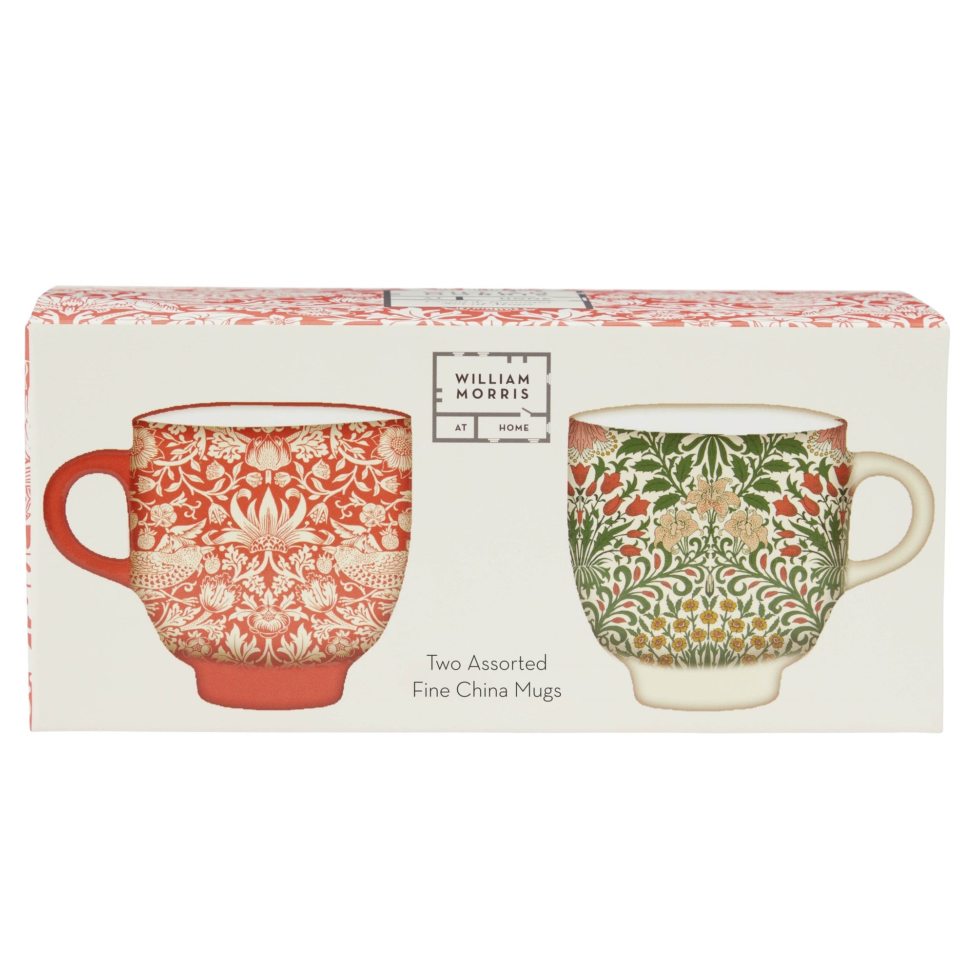 Useful &amp; Beautiful Two Assorted Fine China Mugs - Heathcote &amp; Ivory