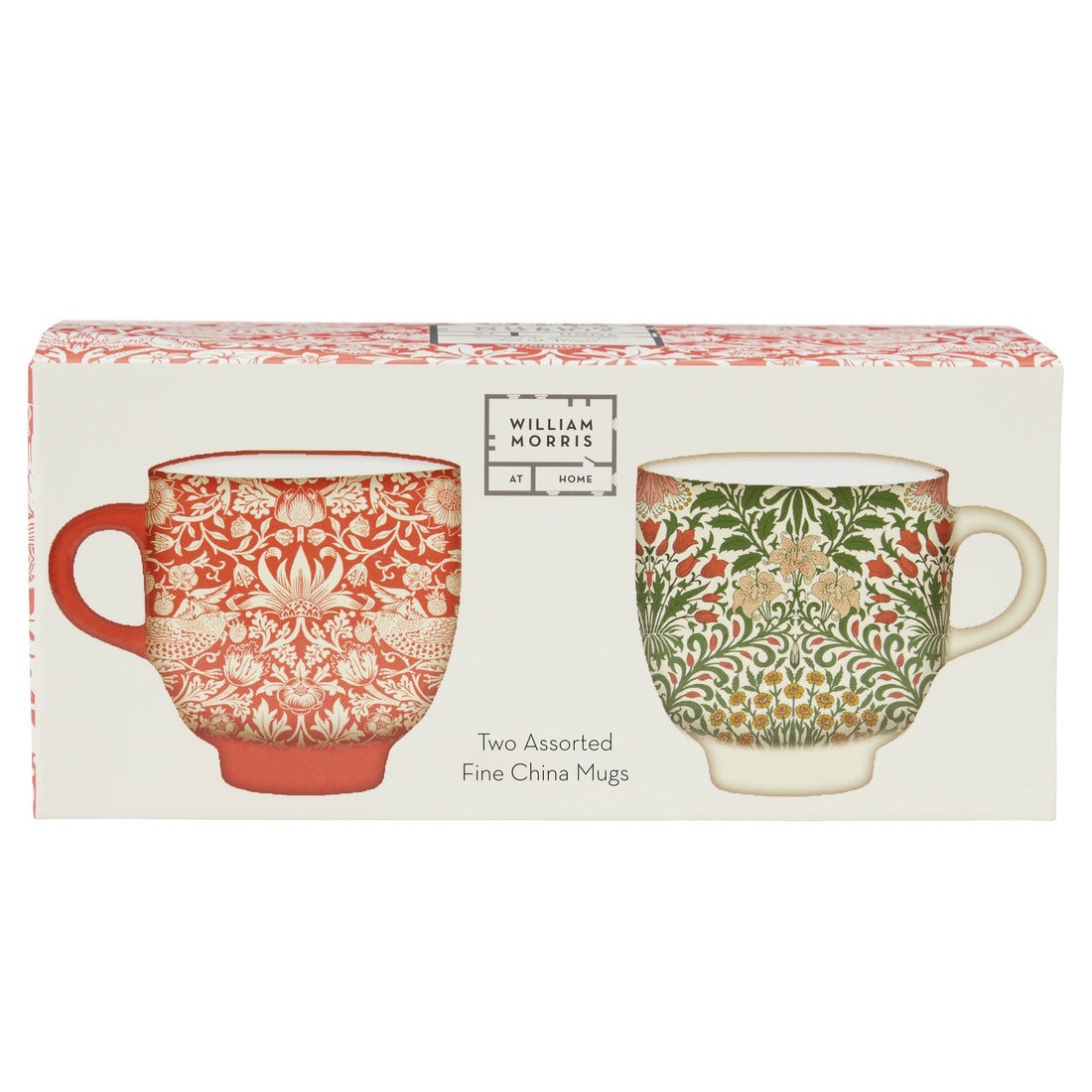 Useful & Beautiful Two Assorted Fine China Mugs - Heathcote & Ivory