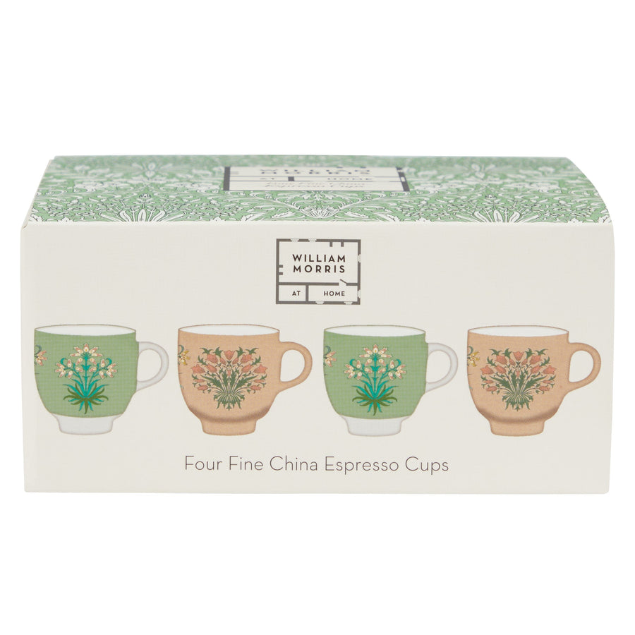 Useful & Beautiful Four Fine China Espresso Cups - Heathcote & Ivory