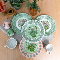 Useful & Beautiful Four Assorted Fine China Dessert Plates