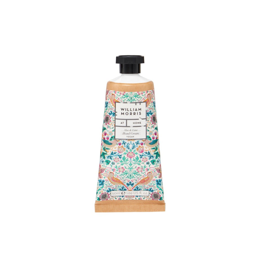 William Morris At Home Aloe & Lime Hand Cream Strawberry Thief